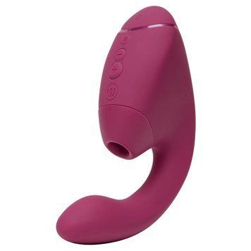 Подвійний вакуумний кліторальний стимулятор з вібрацією Womanizer Next Duo - Dusky Pink SX3868 фото