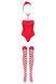 Боді Obsessive Kissmas teddy red L/XL (м'ята упаковка!!!) SX1153-R фото 4