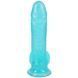 Фалоімітатор Doc Johnson Crystal Jellies - 7 Inch Realistic Cock with Balls - Teal SX4431 фото 3