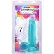 Фалоімітатор Doc Johnson Crystal Jellies - 7 Inch Realistic Cock with Balls - Teal SX4431 фото 4