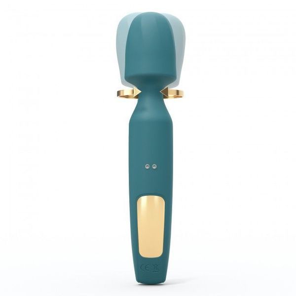 Вібромасажер з двома насадками Love To Love R-EVOLUTION TEAL ME, гнучка головка SO3823 фото
