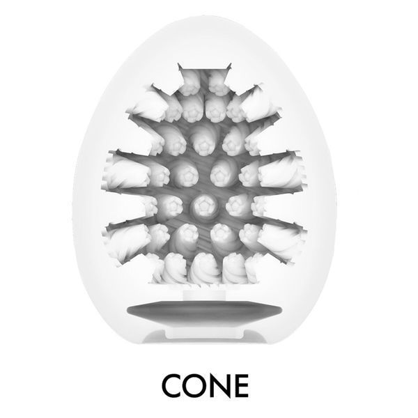 Мастурбатор-яйце Tenga Egg Cone, щільний TPE, пробник лубриканту 5 мл SO9801 фото