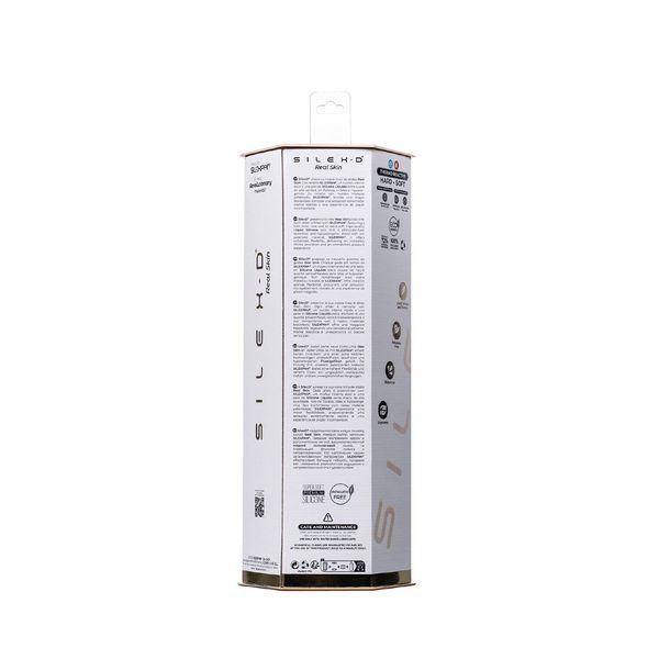 Фалоімітатор SilexD Tomas Real Skin Flesh MODEL 1, реалістичний, на присосці, діаметр 4,9 см SX1288 фото