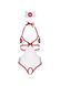Костюм медсестри Leg Avenue Naughty Nurse, one size, боді та шапочка SO7892 фото 3