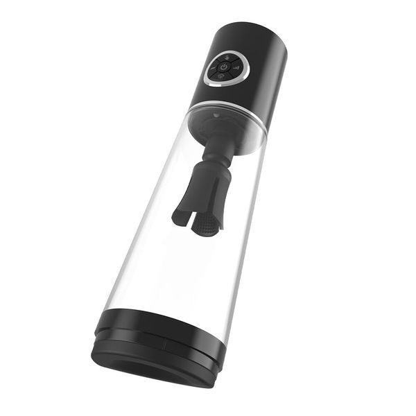 Автоматична вакуумна помпа Men Powerup Luxury Pump з вібромасажем SX4045 фото