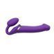 Безремінний страпон з вібрацією Strap-On-Me Vibrating Violet L, діам. 4,2 см, пульт ДК, регульований SO3826 фото 2