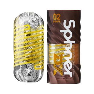 Мастурбатор Tenga Spinner DX 02 Bumps, з пружною стимулювальною спіраллю всередині, середній вплив SX2734 фото