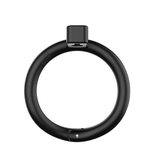 Клітка для пеніса LOCKINK SEVANDA Plastic Penis Chastity Cage, чорна, 3 кільця різних розмірів SX2841 фото