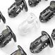Клітка для пеніса LOCKINK SEVANDA Plastic Penis Chastity Cage, чорна, 3 кільця різних розмірів SX2841 фото 9