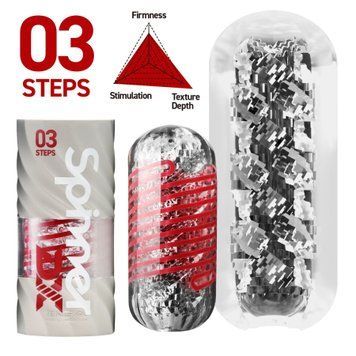 Мастурбатор Tenga Spinner DX 03 Steps, з пружною стимулювальною спіраллю всередині, потужний вплив SX2735 фото