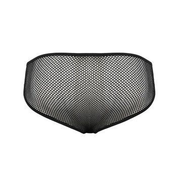 Чоловічі труси зі шнурівкою Passion 035 SLIP RICHARD L/XL Black, екошкіра, сітка SO7576 фото