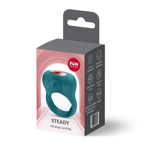 Ерекційне віброкільце Fun Factory Steady Bottle Green SX4233 фото