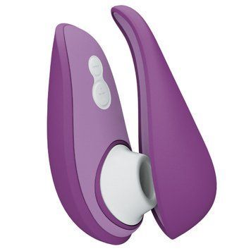 Вакуумний кліторальний стимулятор Womanizer Liberty 2 Purple, 8 режимів, магнітна кришечка SX0523 фото