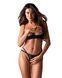 Комплект Obsessive Nutris 2-pcs crotchless set, XS/S, ліф з відкритими чашками, трусики з доступом SX1169 фото 1