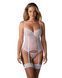 Корсет Obsessive Alissium corset&thong XL/2XL, гнучкі кісточки, відкрита спина, стрінги в комплекті SX0602 фото 2