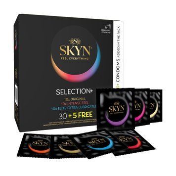 Безлатексні преміум-презервативи SKYN Selection: Original+Intense Feel+Elite Extra Lubricated, 35 шт SX2392 фото