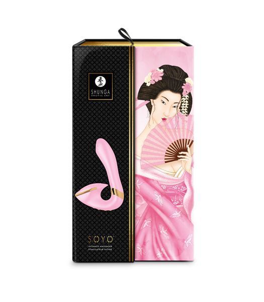 Вагінально-кліторальний вібратор Shunga Soyo Light Pink SO6907 фото
