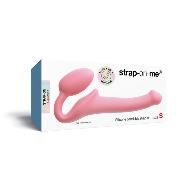 Безремінний страпон Strap-On-Me Rose S, повністю регульований, діаметр 2,7 см SX2567 фото