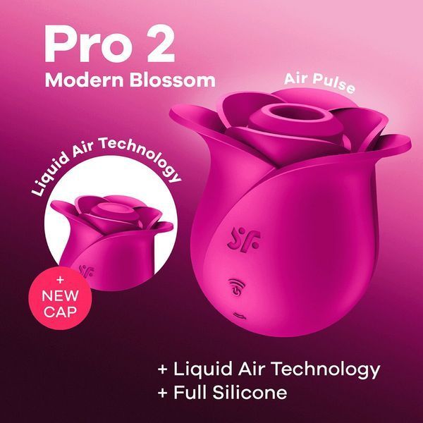 Вакуумний кліторальний стимулятор Satisfyer Pro 2 Modern Blossom, технологія Liquid Air SO8776 фото