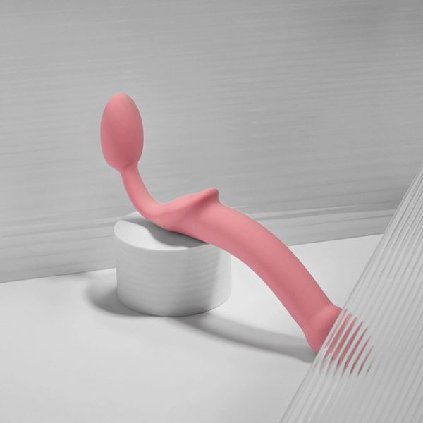 Безремінний страпон Strap-On-Me Rose L, повністю регульований, діаметр 3,7 см SX2569 фото