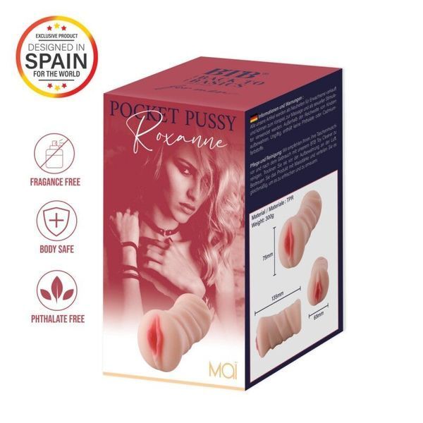 Мастурбатор-вагіна MAI Pocket Pussy Roxanne Flesh SO7548 фото