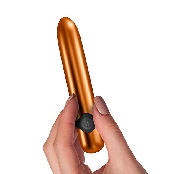 Мощный вибратор Rocks Off Havana Orange Gold с цветной LED-подсветкой SO3366 фото