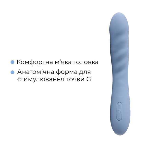 Смарт-вібратор з пульсацією Svakom Ava Neo Cornflower Blue, 15 режимів роботи, водонепроникний SO8977 фото