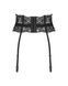 Пояс для панчіх Obsessive Nutris garter belt, XL/2XL, мереживний, з довгими пажами SX1174 фото 2