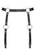 Гартери Obsessive A741 garter belt black O/S, штучна шкіра SO7854 фото 1