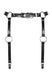 Гартери Obsessive A741 garter belt black O/S, штучна шкіра SO7854 фото 2