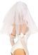 Фата нареченої Leg Avenue Tiered bridal veil O/S Whie SO9232 фото 2