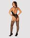 Бодістокінг Obsessive Bodystocking G324 S/M/L black, силуетний малюнок SO7245 фото 4