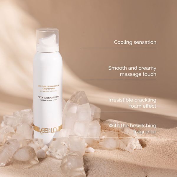 Масажна піна YESforLOV FIZZY MASSAGE FOAM with bewitching scent 150 мл SX4539 фото