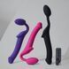 Безремінний страпон з вібрацією Strap-On-Me Vibrating Fuchsia L, діаметр 3,7см, пульт ДК, регульований SX2572 фото 6
