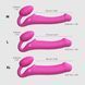 Безремінний страпон з вібрацією Strap-On-Me Vibrating Fuchsia L, діаметр 3,7см, пульт ДК, регульований SX2572 фото 3