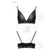 Еластичний топ з мереживом Passion PS001 TOP L, black SO4175 фото 2