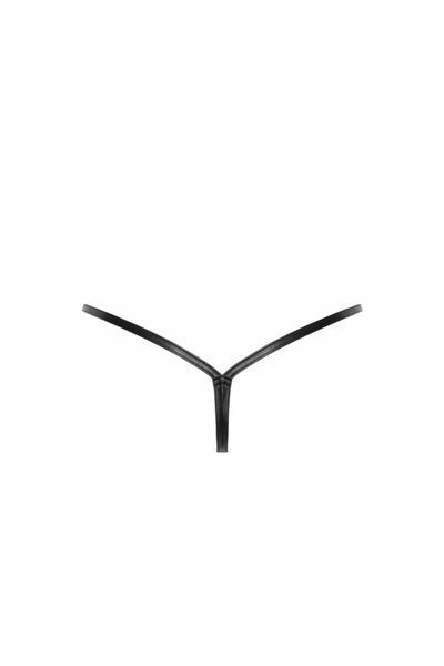 Трусики-стрінги Noir Handmade P012 Wild, S, під латекс, крокодиловий принт, застібки з боків SX0339 фото