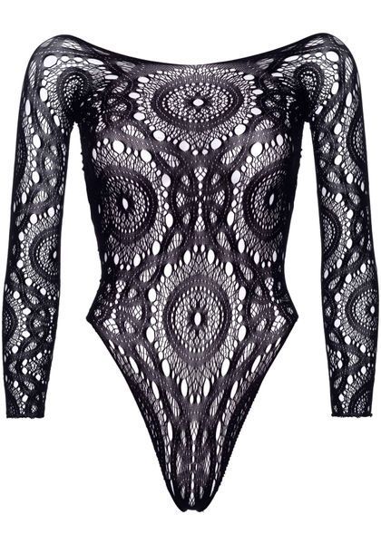 Еротичне боді-бодістокінг Leg Avenue Snap crotch thong back teddy Black S/M SO9131 фото