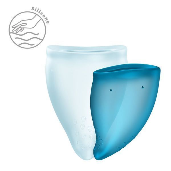 Набір менструальних чаш Fun Factory FUN CUP EXPLORE KIT, 2 шт, Multicolored Turquoise, об&rsquo;єми 20 та 30 мл SX3679 фото