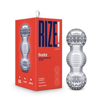 Мастурбатор Blush Rize &ndash; Feelz Masturbator &ndash; Clear, мультитекстура, ефект вакууму SO8837 фото