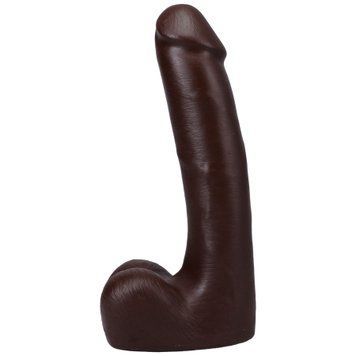 Фалоімітатор Doc Johnson The Realistic Cock ULTRASKYN - 9 Inch with Balls Chocolate SX4453 фото