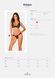 Мереживні трусики із заниженою талією Obsessive Estiqua panties XS/S, black SO7705 фото 4