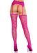 Колготки-панчохи Leg Avenue Heart Garterbelt Stockings One Size Magenta SX2758 фото 3
