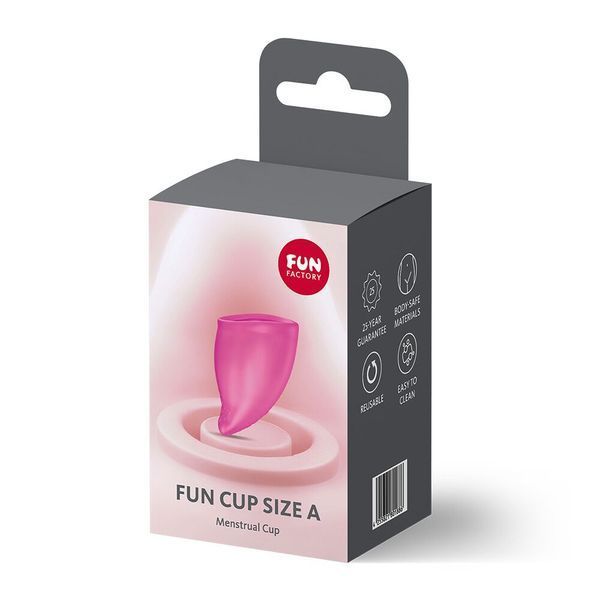 Менструальна чаша Fun Factory FUN CUP SIZE A Magenta, багаторазова, діаметр 4 см, об&rsquo;єм 20 мл SX3681 фото