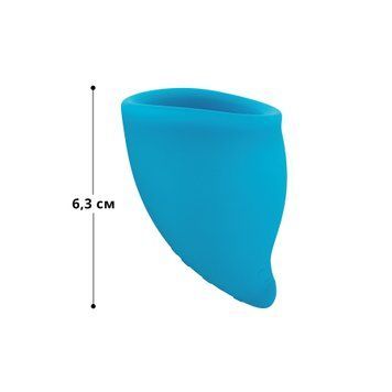 Менструальна чаша Fun Factory FUN CUP SIZE A, бірюзова, багаторазова, діаметр 4 см, об&rsquo;єм 20 мл SX0953 фото