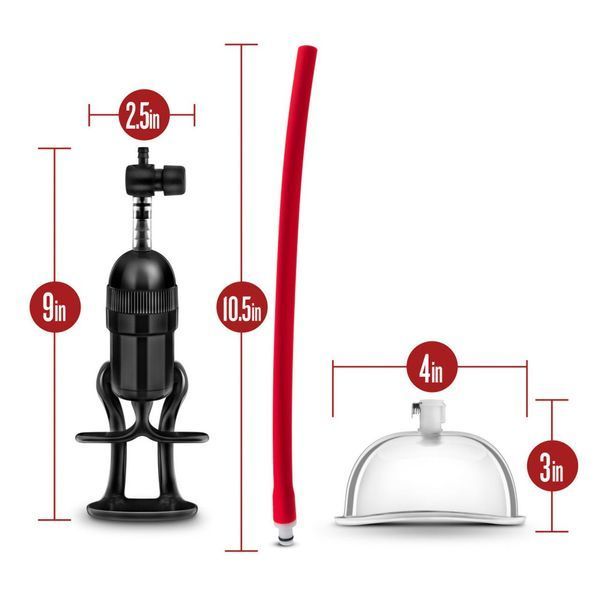 Вакуумна помпа для вульви Blush Temptasia &ndash; Intense Pussy Pump System, механічна, важіль SO8838 фото