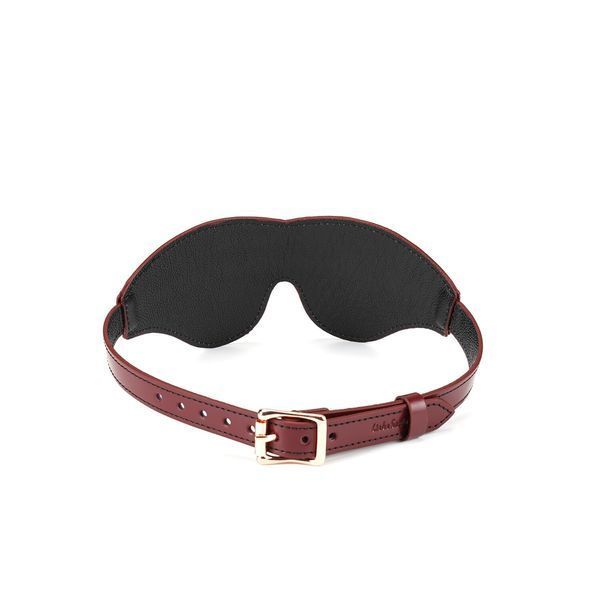 Шкіряна маска на очі Liebe Seele Wine Red Blindfold SO9449 фото
