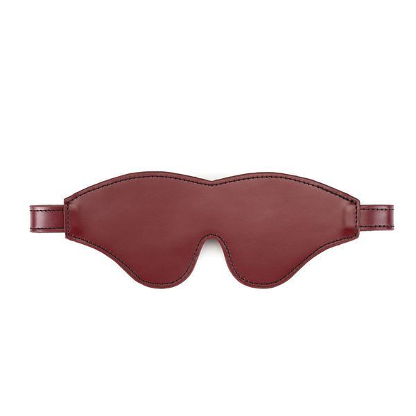 Шкіряна маска на очі Liebe Seele Wine Red Blindfold SO9449 фото