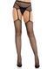 Колготки-панчохи Leg Avenue Backseam Net Stockings з поясом для панчіх, один розмір, чорні SX2761 фото 1