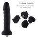 Силіконовий фалоімітатор для секс-машин Hismith 7.1&Prime; Anal Dildo Black, система KlicLok SO6201 фото 6